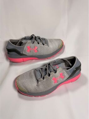Under Armour SpeedForm Apollo Running Shoes Gray/Pink Women’s Size 7
